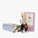 Iepurașul Nine Les Minouchkas în cutie dreptunghiulară ilustrată