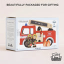 Masina de pompieri din lemn