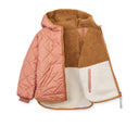 Geaca reversibila, roz pudrat