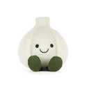 Amuseables Garlic văzut frontal, cu chip zâmbitor