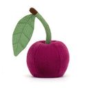 Spatele cireșei Amuseables Cherry, cu nervurile frunzei vizibile