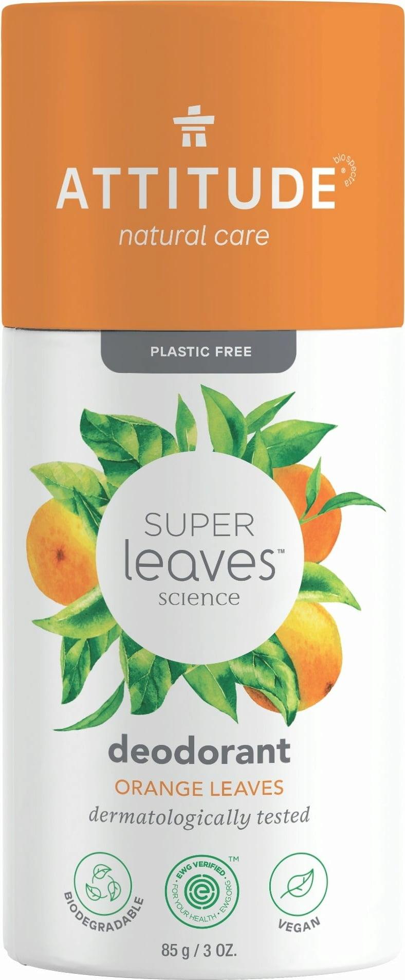 Deodorant Super Leaves, frunze de portocal 85g, ATTITUDE - Carousel