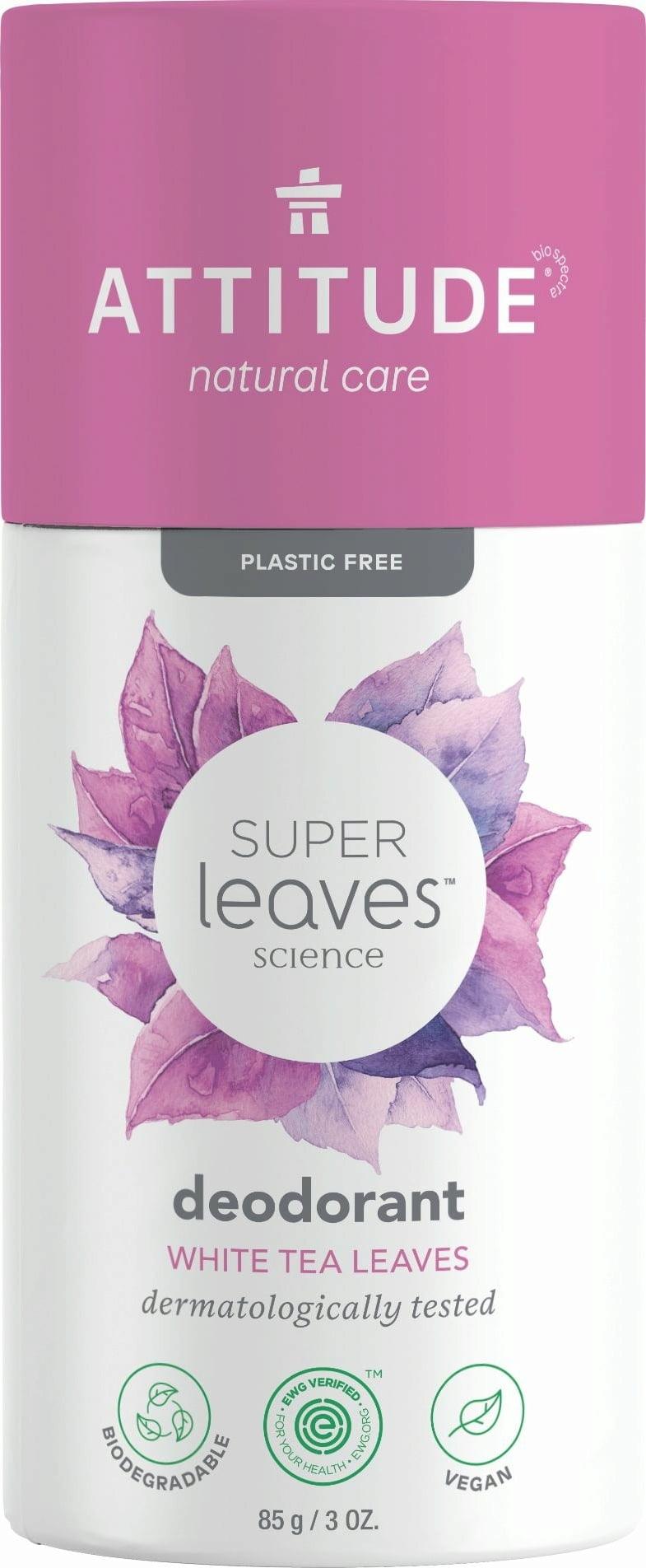 Deodorant Super Leaves, frunze de ceai alb 85g, ATTITUDE - Carousel