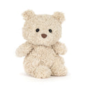 Bartholomew Bear Junior crem, cu blană cârlionțată și nas maro