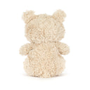Spatele ursulețului Bartholomew Bear Junior, cu blană crem cârlionțată