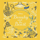 Coperta galbenă a cărții Disney Animated Classics Beauty and the Beast