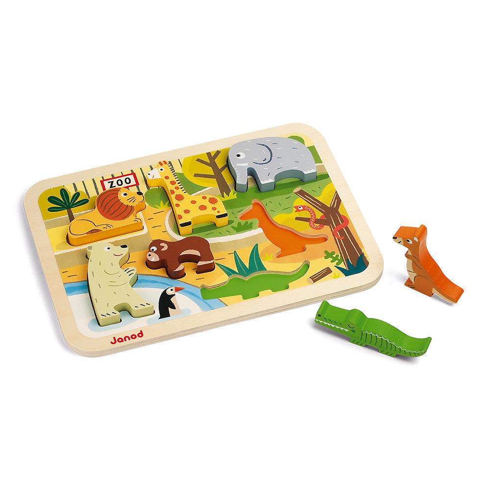 Puzzle din lemn "Zoo"