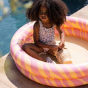 Piscină gonflabilă Swim Essentials Vibrant Stripes roz Ø 100 cm, imagine 2
