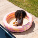 Piscină gonflabilă Swim Essentials Vibrant Stripes roz Ø 100 cm, imagine 3