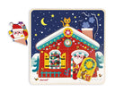 Puzzle pe 3 niveluri Noaptea de Crăciun – Janod