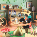 Kit creativ casă în miniatură Mi House Olive — Djeco, detaliu interior