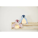 Pinguin din plus albastru cu lampa