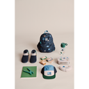 Rucsac Andreas Cars alături de accesorii Liewood