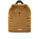 Rucsac din pluș Denise Tiger Golden Caramel văzut din față