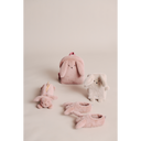 Penarul Shannon Rabbit Mist alături de rucsacul și accesoriile din pluș Liewood