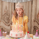 Set 20 lumanari aurii spirale pentru tort