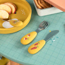 Set tacamuri silicon inox Trois Petits Lapins