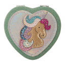 Oglindă de mână Magical Unicorn pe fundal alb