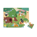 Puzzle tactil ,,Animale din padure"