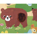 Puzzle tactil ,,Animale din padure"
