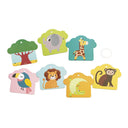 Set de carduri tactile ,,Animale din savana"