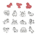 UNICORN STAMPINOO - 15 STAMPS - Carousel
