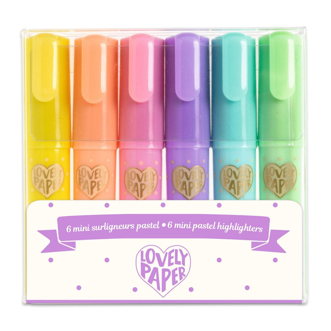 6 mini markeri - culori pastelate - Carousel