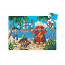 PUZZLE SILUETA - Piratul si comorile sale "36 buc." - Carousel