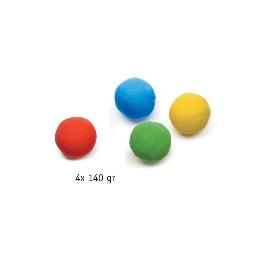 PLASTILINA - 4 culori (rosu,galben,albastru,verde)